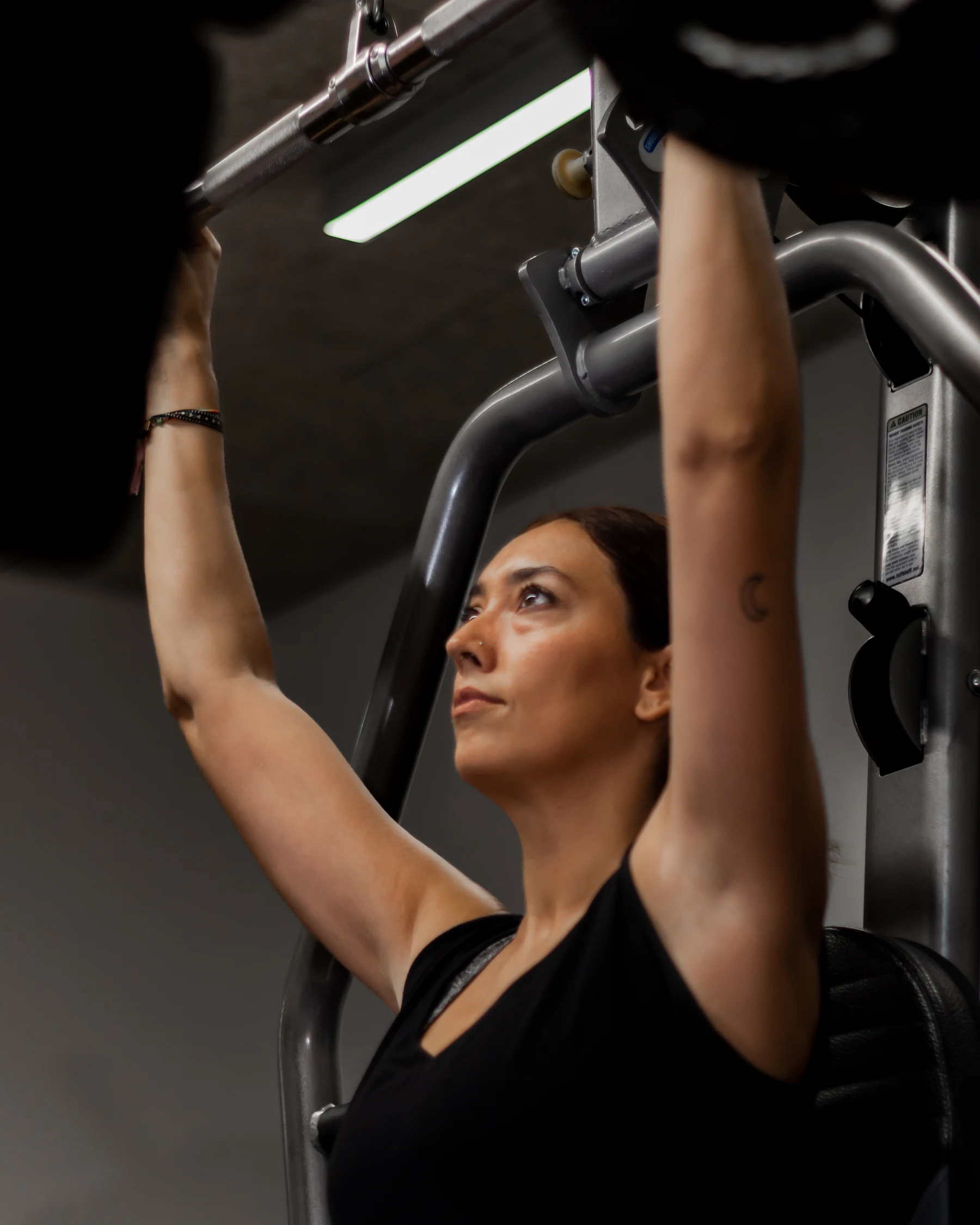 HomeFitness training photo: athlete using a gym machine